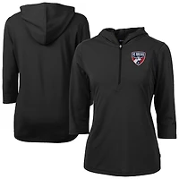 Women's Cutter & Buck FC Dallas Virtue Eco Pique Recycled Half-Zip Pullover Hoodie