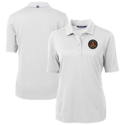 Women's Cutter & Buck  White Atlanta United FC Virtue Eco Pique Recycled Polo