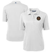 Women's Cutter & Buck  White Atlanta United FC Virtue Eco Pique Recycled Polo