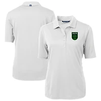Women's Cutter & Buck  White Austin FC Virtue Eco Pique Recycled Polo