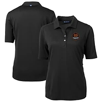 Women's Cutter & Buck  Black Houston Dynamo FC Virtue Eco Pique Recycled Polo