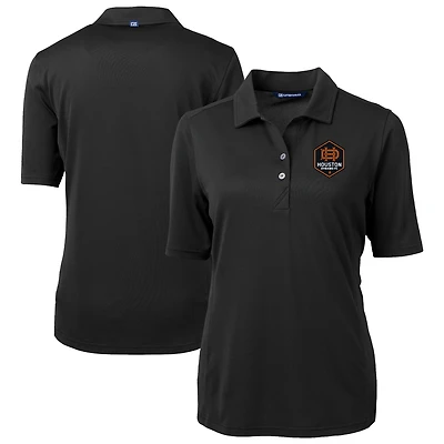 Women's Cutter & Buck Houston Dynamo FC Virtue Eco Pique Recycled Polo