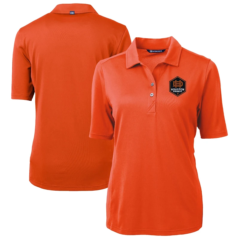 Women's Cutter & Buck Houston Dynamo FC Virtue Eco Pique Recycled Polo