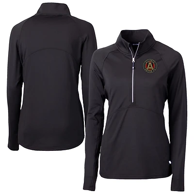 Women's Cutter & Buck Atlanta United FC Adapt Eco Knit Stretch Recycled Half-Zip Top
