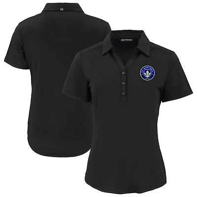 Women's Cutter & Buck  Black CF Montreal Forge Eco Stretch Recycled Polo