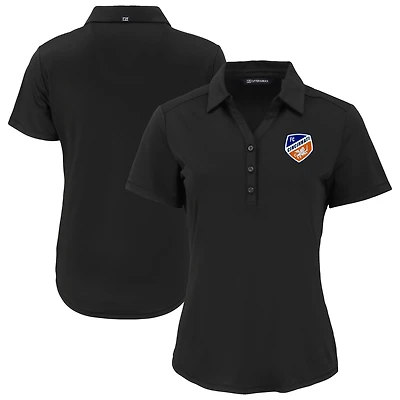 Women's Cutter & Buck  Black FC Cincinnati Forge Eco Stretch Recycled Polo