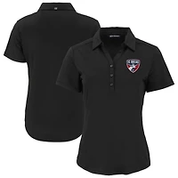 Women's Cutter & Buck  Black FC Dallas Forge Eco Stretch Recycled Polo