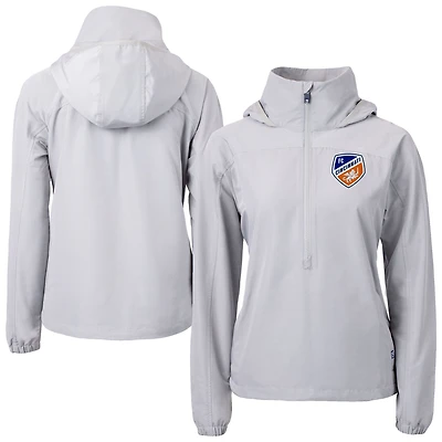 Women's Cutter & Buck  Gray FC Cincinnati Charter Eco Recycled Full-Zip Anorak Jacket