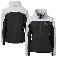 Women's Cutter & Buck  Black Atlanta United FC Charter Eco Recycled Full-Zip Anorak Jacket
