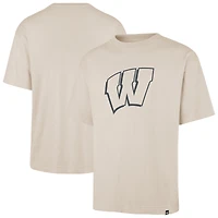 Men's '47 Cream Wisconsin Badgers Ravine Foundation T-Shirt