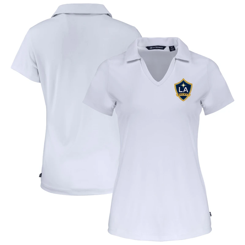 Women's Cutter & Buck LA Galaxy Daybreak Eco Recycled V-Neck Polo