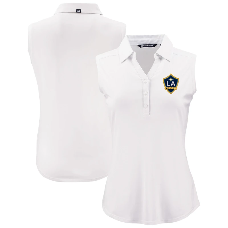 Women's Cutter & Buck LA Galaxy Forge Eco Stretch Recycled Sleeveless Polo
