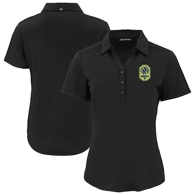 Women's Cutter & Buck  Black Nashville SC Forge Eco Stretch Recycled Polo