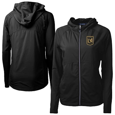 Women's Cutter & Buck LAFC Adapt Eco Knit Hybrid Recycled Raglan Full-Zip Jacket