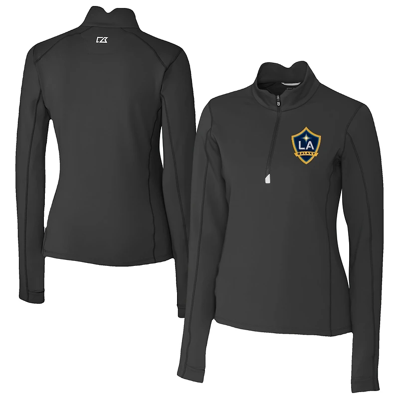 Women's Cutter & Buck LA Galaxy Traverse Stretch Eco Quarter-Zip Top