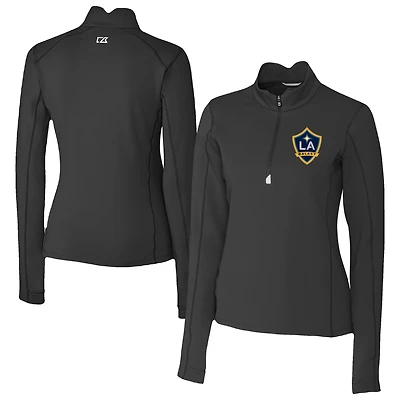 Women's Cutter & Buck LA Galaxy Traverse Stretch Eco Quarter-Zip Top