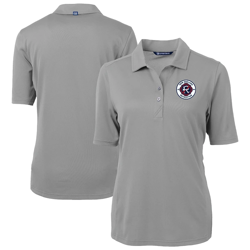Women's Cutter & Buck New England Revolution Virtue Eco Pique Recycled Polo