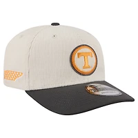 Men's New Era Cream/Charcoal Tennessee Volunteers Loyal Corduroy 9SEVENTY Adjustable Hat
