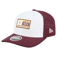 Men's New Era White/Maroon Arizona State Sun Devils Perforated Patched 9SEVENTY Adjustable Hat