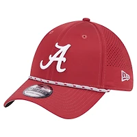 Men's New Era  Crimson Alabama Tide Rope 39THIRTY Flex Hat