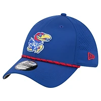 Men's New Era  Royal Kansas Jayhawks Rope 39THIRTY Flex Hat