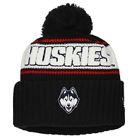 Men's New Era Navy UConn Huskies Bold Cuffed Knit Hat with Pom