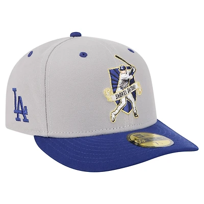 Men's New Era Shohei Ohtani Gray Los Angeles Dodgers 59FIFTY Fitted Hat