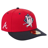 Men's New Era Chipper Jones Red Atlanta Braves 59FIFTY Fitted Hat