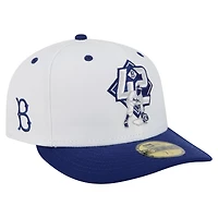 Men's New Era Jackie Robinson White Brooklyn Dodgers 59FIFTY Fitted Hat