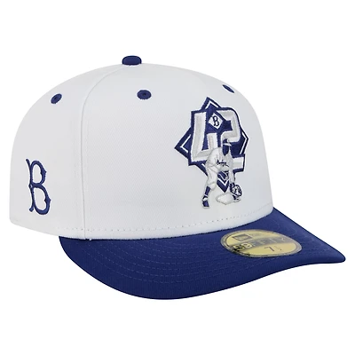 Men's New Era Jackie Robinson White Brooklyn Dodgers 59FIFTY Fitted Hat