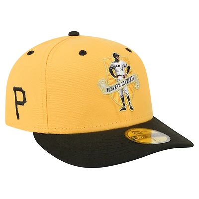 Men's New Era Roberto Clemente Gold Pittsburgh Pirates 59FIFTY Fitted Hat