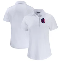 Women's Cutter & Buck  White St. Louis City SC Prospect Eco Textured Stretch Recycled Polo