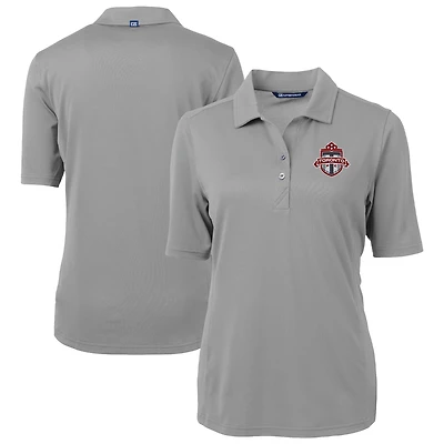 Women's Cutter & Buck  Gray Toronto FC Virtue Eco Pique Recycled Polo