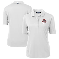 Women's Cutter & Buck  White Toronto FC Virtue Eco Pique Recycled Polo