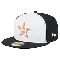 Men's New Era White/Navy Houston Astros Repeat 59FIFTY Fitted Hat