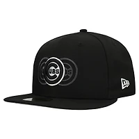 Men's New Era Black Chicago Cubs Tri-Hit 59FIFTY Fitted Hat