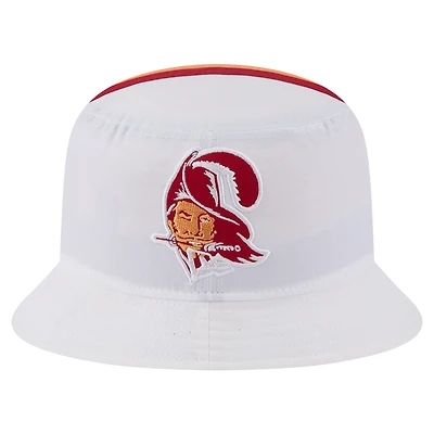 Men's New Era White Tampa Bay Buccaneers Helmet Bucket Hat
