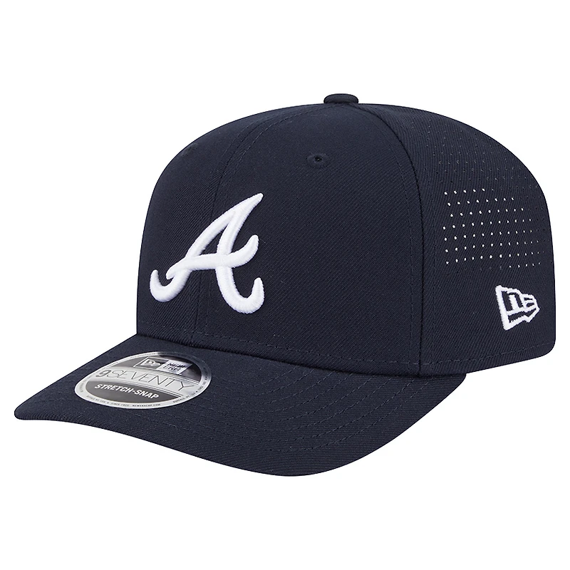 Men's New Era  Navy Atlanta Braves Performance 9SEVENTY Adjustable Hat
