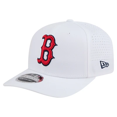 Men's New Era White Boston Red Sox COOLERA 9SEVENTY Adjustable Hat