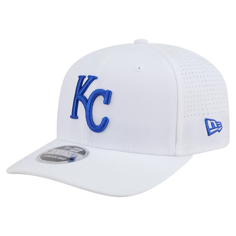 Men's New Era White Kansas City Royals COOLERA 9SEVENTY Adjustable Hat