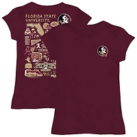 Youth Vive La Fete  Garnet Florida State Seminoles Impressions Artwork Fitted T-Shirt
