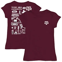 Youth Vive La Fete  Maroon Texas A&M Aggies Impressions Artwork Fitted T-Shirt