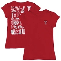 Youth Vive La Fete  Cherry Temple Owls Impressions Artwork Fitted T-Shirt