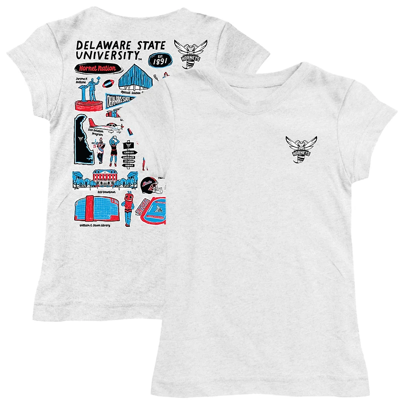 Girls Toddler Vive La Fete Delaware State Hornets Impressions Artwork T-Shirt