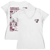 Women's Vive La Fete Fordham Rams Impressions Artwork V-Neck T-Shirt