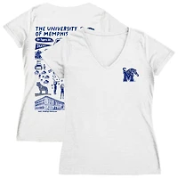 Women's Vive La Fete Memphis Tigers Impressions Artwork V-Neck T-Shirt