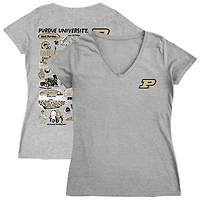 Women's Vive La Fete Purdue Boilermakers Impressions Artwork V-Neck T-Shirt