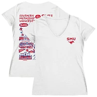 Women's Vive La Fete SMU Mustangs Impressions Artwork V-Neck T-Shirt
