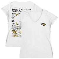 Women's Vive La Fete Towson Tigers Impressions Artwork V-Neck T-Shirt
