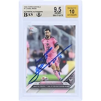 Lionel Messi Inter Miami CF Autographed 2024 Topps Now MLS Maestro Creates 1st Goal of 2024 MLS Season Opener #1 BAS Authenticated 9.5/10 Card